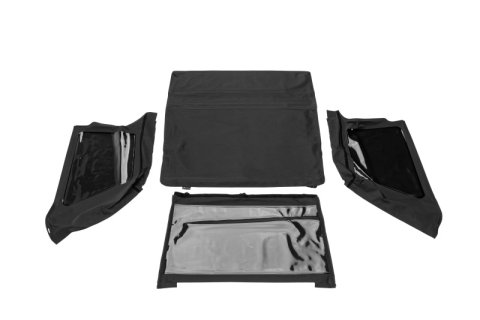 Rampage 18-21 Jeep Wrangler (JL) Unlimited Frameless TrailView Fastback Soft Top Kit - Black Diamond thumbnail 2