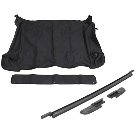Rampage 2018-2022 Jeep Wrangler(JL) 4-Door Tonneau Cover w/ Tailgate Bar Kit - Black Diamond thumbnail 8