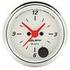 Autometer Arctic White 2-1/6in 12 Hour Analog Clock Gauge thumbnail 6