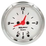 Autometer Arctic White 2-1/6in 12 Hour Analog Clock Gauge thumbnail 8
