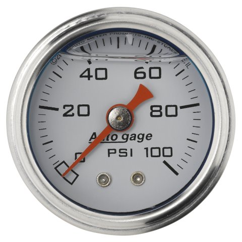 Autometer 1.5 inch Fuel Pressure Gauge 0-100 PSI thumbnail 3