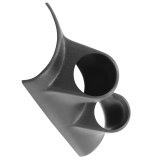 Autometer 94-97 Dodge Ram 2-1/6in A-Pillar Dual Gauge Pod - Black thumbnail 5
