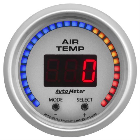 Autometer Ultra-Lite 2-1/16in 0-300 Degree F Dual Air Temp Gauge thumbnail 2