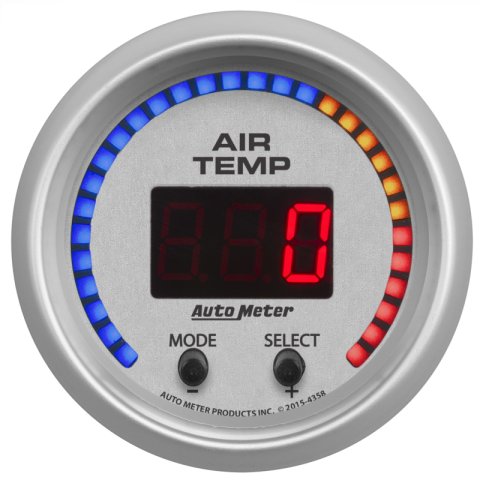 Autometer Ultra-Lite 2-1/16in 0-300 Degree F Dual Air Temp Gauge thumbnail 5