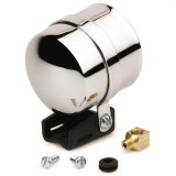 Autometer Black 2 5/8 Inch Pedestal Gauge Mount w/ Chrome Cup thumbnail 2