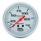 Autometer Ultra-Lite 2 5/8in Mechanical 150 PSI Oil Pressure Gauge thumbnail 2