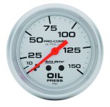 Autometer Ultra-Lite 2 5/8in Mechanical 150 PSI Oil Pressure Gauge thumbnail 8
