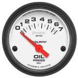 Autometer Phantom 2-1/16in 0-7 BAR Electric Oil Pressure Gauge thumbnail 4