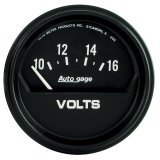 Autometer AutoGage 2-5/8in 16V Electrical Voltmeter - Black thumbnail 2