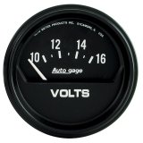 Autometer AutoGage 2-5/8in 16V Electrical Voltmeter - Black thumbnail 4