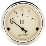Autometer 2-1/16 inch Antique Beige Fuel Level Gauge thumbnail 3