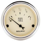 Autometer 2-1/16 inch Antique Beige Fuel Level Gauge thumbnail 5