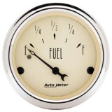 Autometer 2-1/16 inch Antique Beige Fuel Level Gauge thumbnail 8