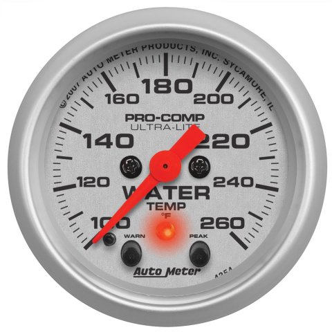 Autometer Ultra-Lite 2-1/16in Digital Stepper Motor 260 Degree F Water Temp Gauge thumbnail 1