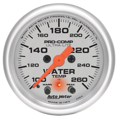 Autometer Ultra-Lite 2-1/16in Digital Stepper Motor 260 Degree F Water Temp Gauge thumbnail 2