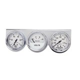 Autometer AutoGage 2-5/8in 0-100 PSI Oil Press/ 16 Volt / 130-280 Deg Water Temp - Chrome Bezel thumbnail 5