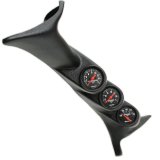 Autometer 99-06 Ford Powerstroke/SD Black Triple Pillar Z-Series Gauge Kit thumbnail 6