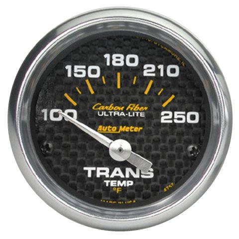 Autometer Carbon Fiber 52mm 100-250 Deg F Electronic Trans Temperature Gauge thumbnail 4
