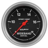 Autometer Sport-Comp 2-5/8in Wideband Air/Fuel Ratio Analog 8:1-18:1 AFR thumbnail 1