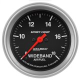 Autometer Sport-Comp 2-5/8in Wideband Air/Fuel Ratio Analog 8:1-18:1 AFR thumbnail 2