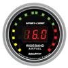 Autometer Sport-Comp 2-5/8in Wideband Air/Fuel Ratio Analog 8:1-18:1 AFR thumbnail 6