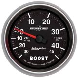 Autometer Sport-Comp II VAC/Boost 2 5/8in 30 IN HG-45PSI Mechanical Gauge thumbnail 1