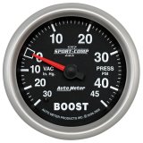 Autometer Sport-Comp II VAC/Boost 2 5/8in 30 IN HG-45PSI Mechanical Gauge thumbnail 3