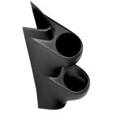 Autometer 99-03 Ford Super Duty 2-1/16in A-Pillar Pod Dual Gauge Mount - Black thumbnail 2