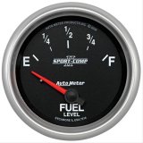 Autometer Sport-Comp II 2-5/8in Fuel Level Gauge thumbnail 1