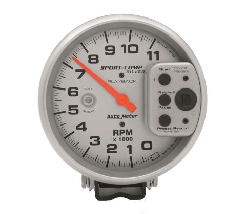 Autometer Ultra-Lite 5in Pedestal Playback Tachometer 0-11000 RPM thumbnail 8
