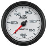 Autometer Phantom II 2-5/8in 100 PSI Mechanical Oil Pressure Gauge thumbnail 8