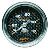 Autometer Carbon Fiber 52mm 100 PSI Mechanical Oil Pressure Gauge thumbnail 7