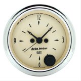 Autometer 2-1/16 inch 12 Hour Analog Antique Beige Clock thumbnail 1