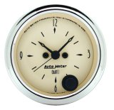 Autometer 2-1/16 inch 12 Hour Analog Antique Beige Clock thumbnail 8