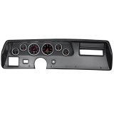 Autometer Designer Black 70-72 Chevelle SS/El Camino Dash Kit 6pc Tach/ MPH/ Fuel/ Oil/ WTMP/ Volt thumbnail 3