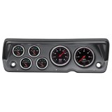 Autometer Designer Black 70-76 Duster/Demon/Dart Dash Kit 6pc Tach / MPH / Fuel / Oil / WTMP / Volt thumbnail 3