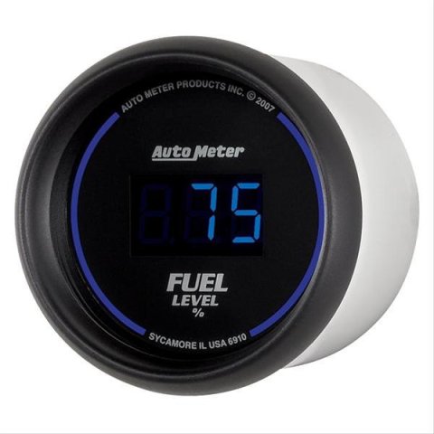Autometer Cobalt Digital 52.4mm Black Programmable Empty-Full Range Fuel Level Gauge thumbnail 3