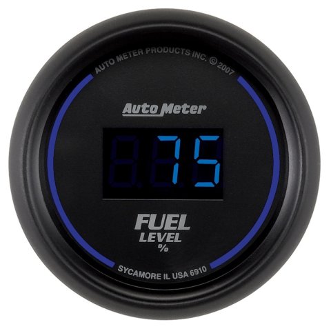 Autometer Cobalt Digital 52.4mm Black Programmable Empty-Full Range Fuel Level Gauge thumbnail 4