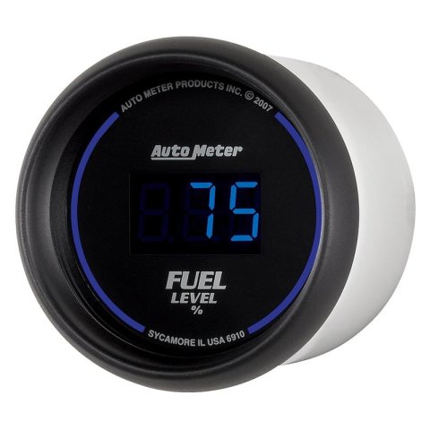 Autometer Cobalt Digital 52.4mm Black Programmable Empty-Full Range Fuel Level Gauge thumbnail 5