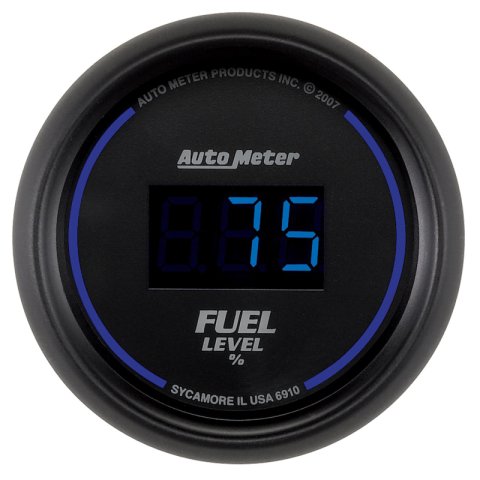 Autometer Cobalt Digital 52.4mm Black Programmable Empty-Full Range Fuel Level Gauge thumbnail 6