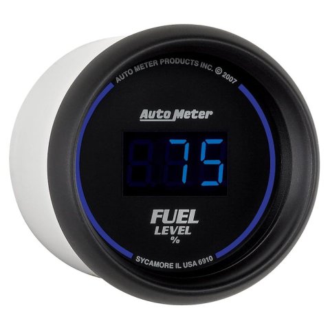 Autometer Cobalt Digital 52.4mm Black Programmable Empty-Full Range Fuel Level Gauge thumbnail 7