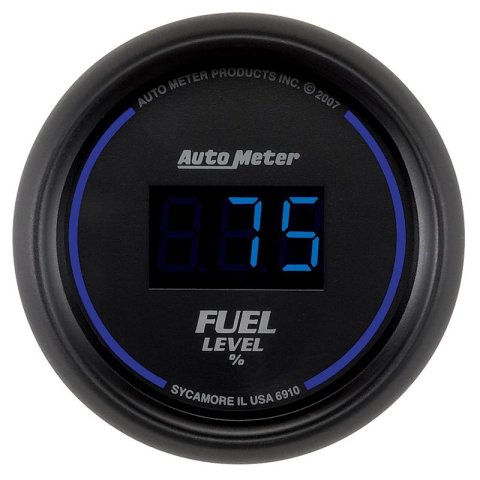 Autometer Cobalt Digital 52.4mm Black Programmable Empty-Full Range Fuel Level Gauge thumbnail 8