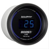 Autometer Cobalt Digital 52.4mm Black Vacuum/Boost Gauge thumbnail 2