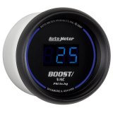 Autometer Cobalt Digital 52.4mm Black Vacuum/Boost Gauge thumbnail 7