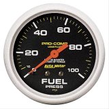 Autometer Liquid Filled Mechanical 2-5/8inch 100 PSI Fuel Pressure Gauge thumbnail 1