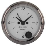 AutoMeter American Platinum Series 2.0625in Clock 12 Hour Analog thumbnail 2