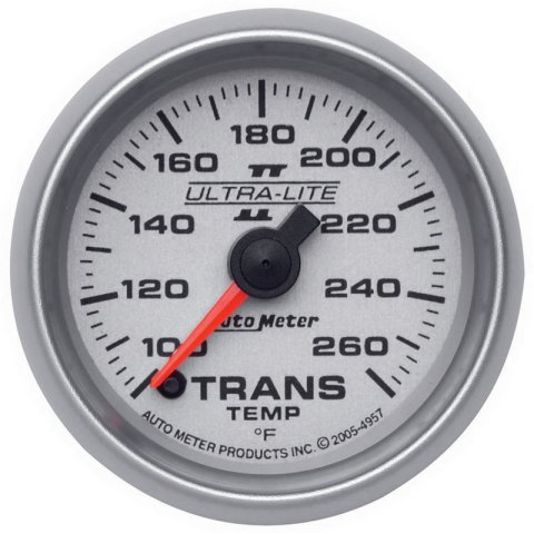 Autometer Ultra-Lite II 2-1/16in Transmission Temperature 100-260 Deg F Digital Stepper Motor Gauge thumbnail 2