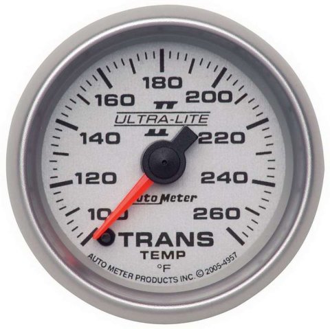 Autometer Ultra-Lite II 2-1/16in Transmission Temperature 100-260 Deg F Digital Stepper Motor Gauge thumbnail 8