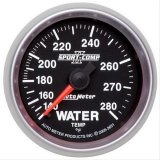 Autometer Sport-Comp II 2-1/16in 140-280 Deg Mechanical Water Temp Gauge - Black thumbnail 1