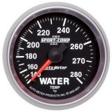 Autometer Sport-Comp II 2-1/16in 140-280 Deg Mechanical Water Temp Gauge - Black thumbnail 8